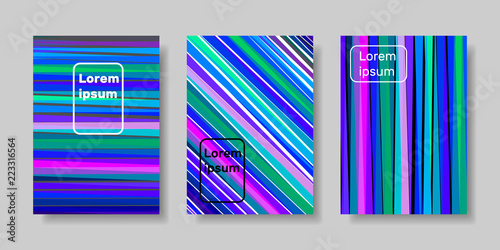 Brochure template set, size...