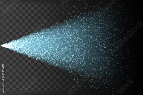 Water spray mist of atomizer on transparent background. Graphic concept for your design