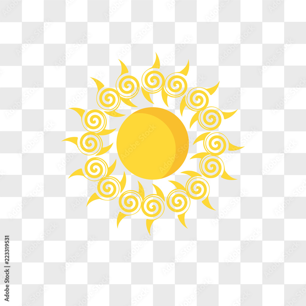 sun vector icon isolated on transparent background, sun logo design sun vector icon isolated on transparent background, sun logo design