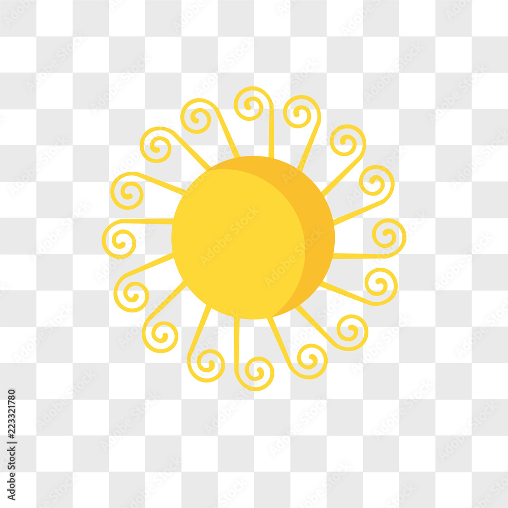 sun vector icon isolated on transparent background, sun logo design sun vector icon isolated on transparent background, sun logo design