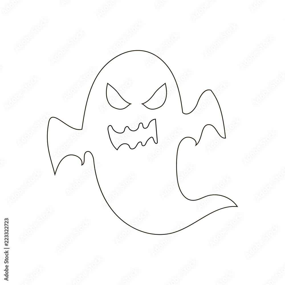 Naklejka premium Ghost vector illustration