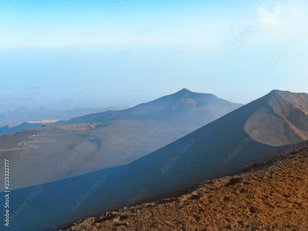 Crater vulcano Etna, Sicilia, Italy