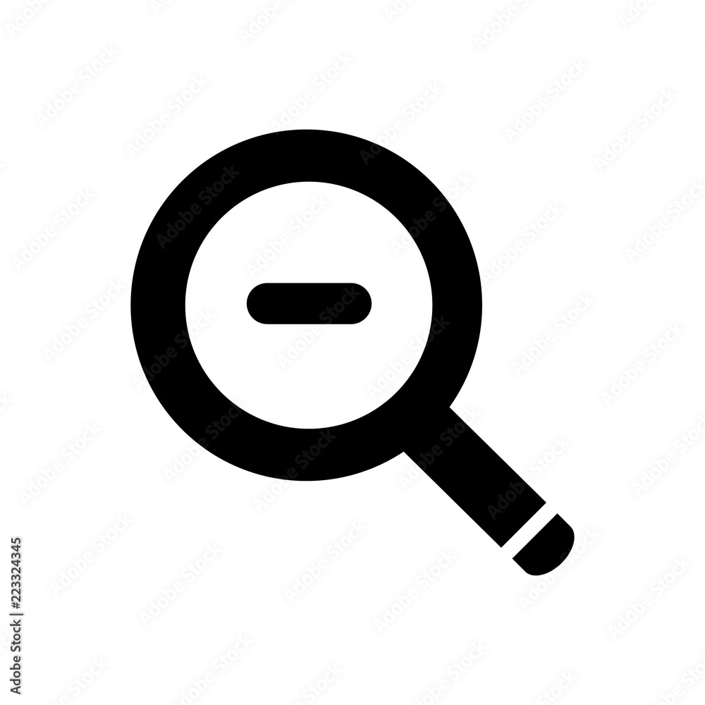 Search zoom icon simple flat web navigation sign Search zoom icon simple flat web navigation sign