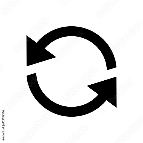 Reload refresh icon for simple flat style ui design