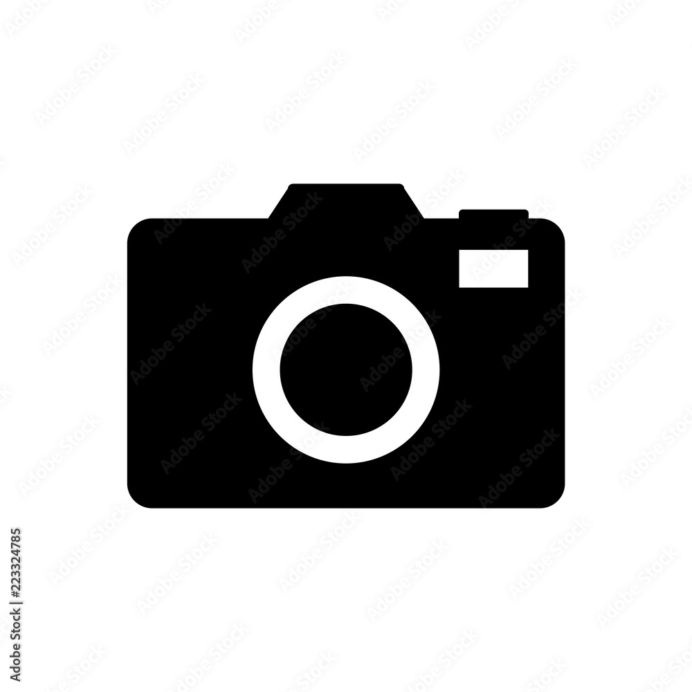 Camera icon vector illustration. Photo camera sign