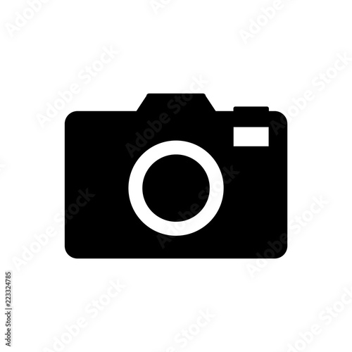 Camera icon vector illustration. Photo camera sign