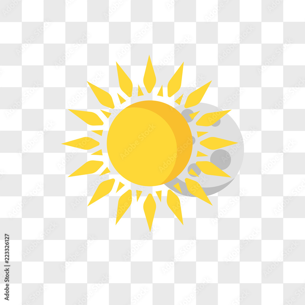 Eclipse vector icon isolated on transparent background, Eclipse logo design Eclipse vector icon isolated on transparent background, Eclipse logo design