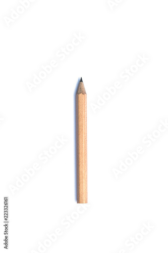 Small Pencil Use for writing, notes, drawings isolated on white background