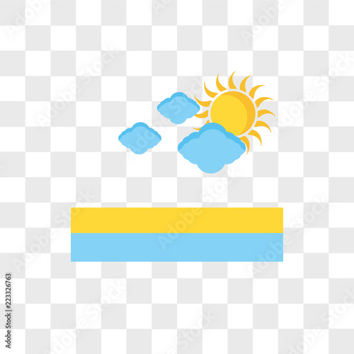 Cloudy vector icon isolated on transparent background, Cloudy logo design