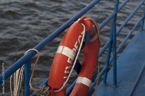 life buoy on the ship