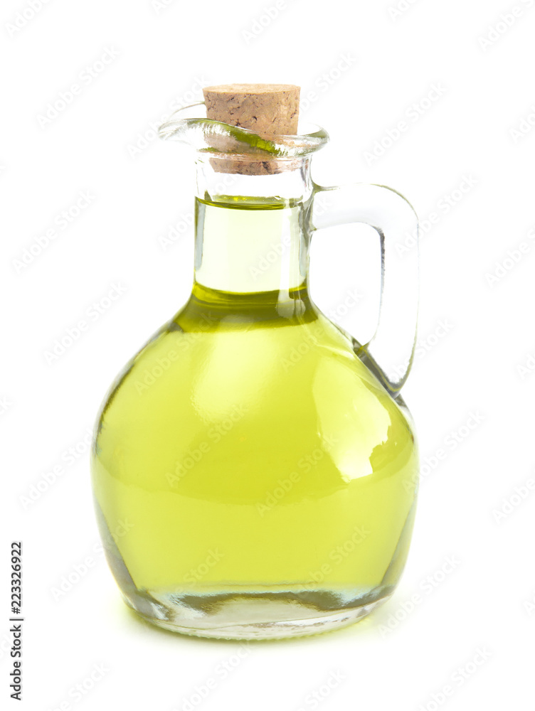 Extra Virgin Olive Oil in a Glass Corked Bottle