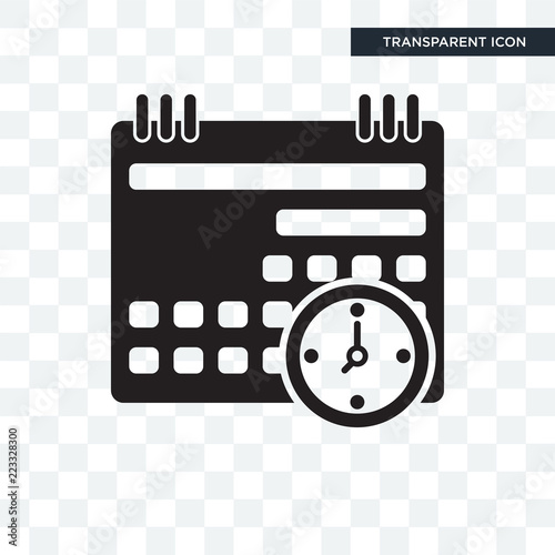 Calendar vector icon isolated on transparent background, Calendar logo design