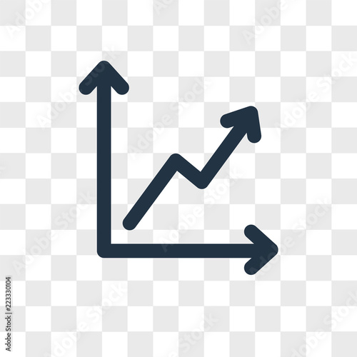 Increase vector icon isolated on transparent background, Increase logo design