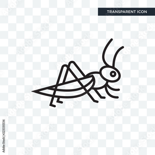 Locust vector icon isolated on transparent background, Locust logo design