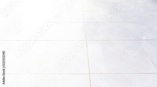Empty space Tiled floor  blurred background.
