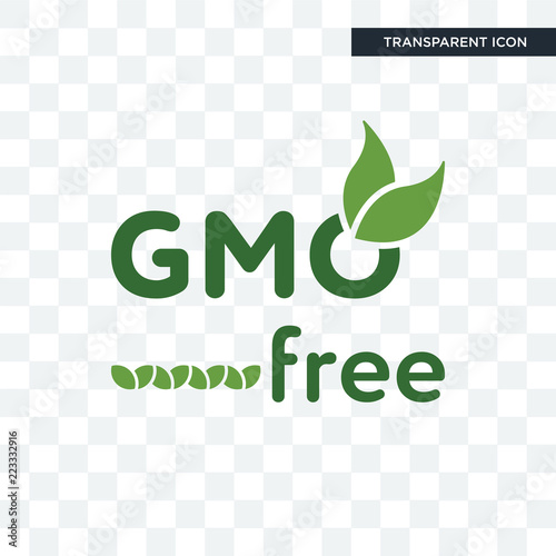 gmo free vector icon isolated on transparent background, gmo free logo design