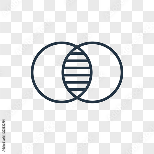 Overlap vector icon isolated on transparent background, Overlap logo design