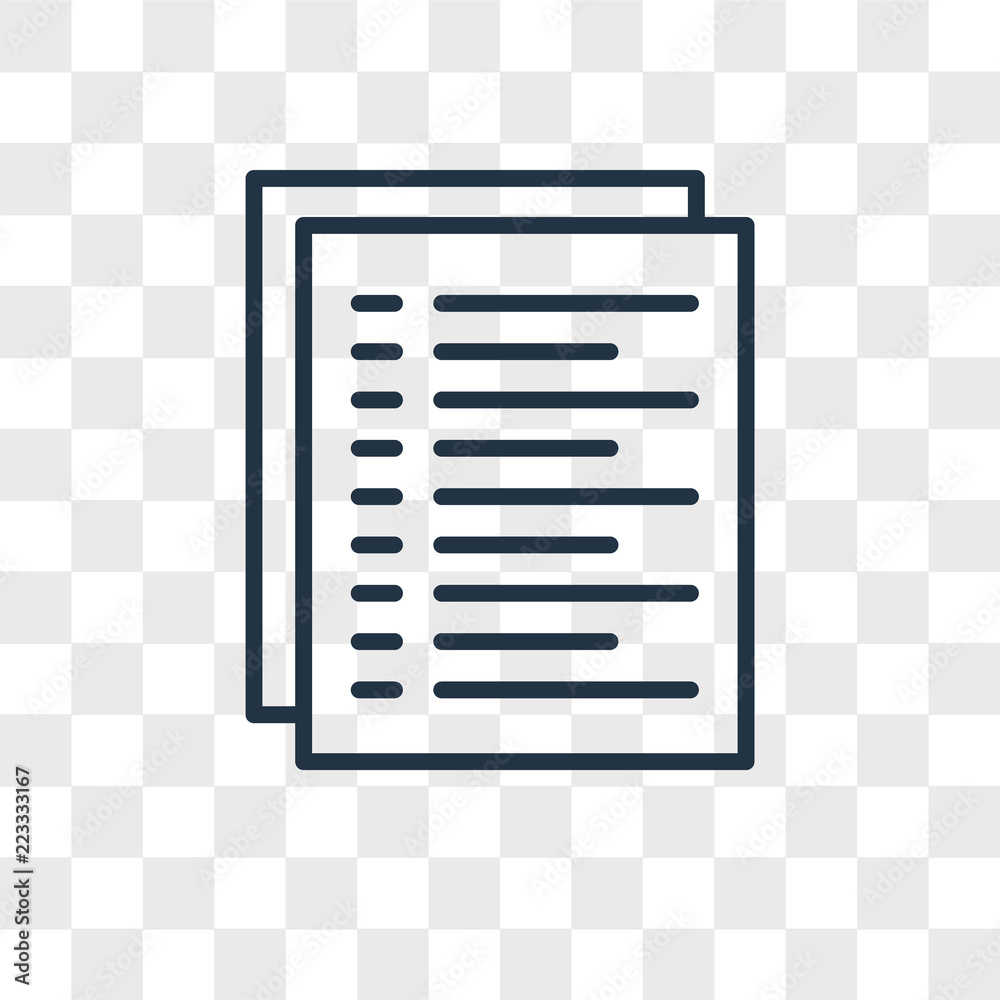 List Vector Icon Isolated On Transparent Background List Logo Design 