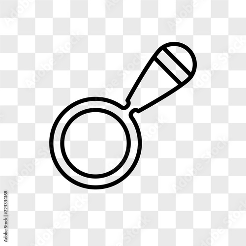 Loupe vector icon isolated on transparent background, Loupe logo design