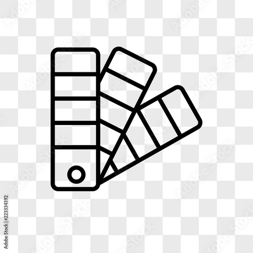 Swatches vector icon isolated on transparent background, Swatches logo design