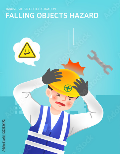 Falling objects hazard illustration