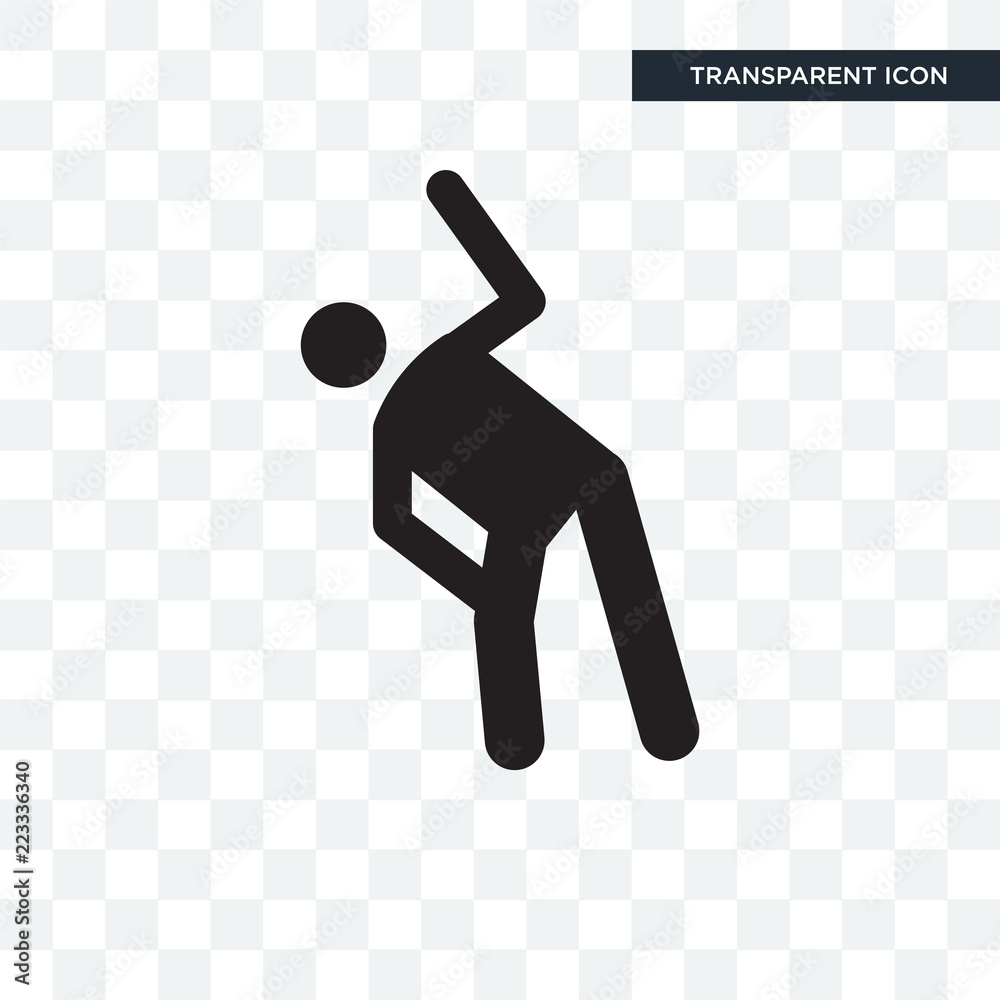 Stretching vector icon isolated on transparent background, Stretching logo design Stretching vector icon isolated on transparent background, Stretching logo design