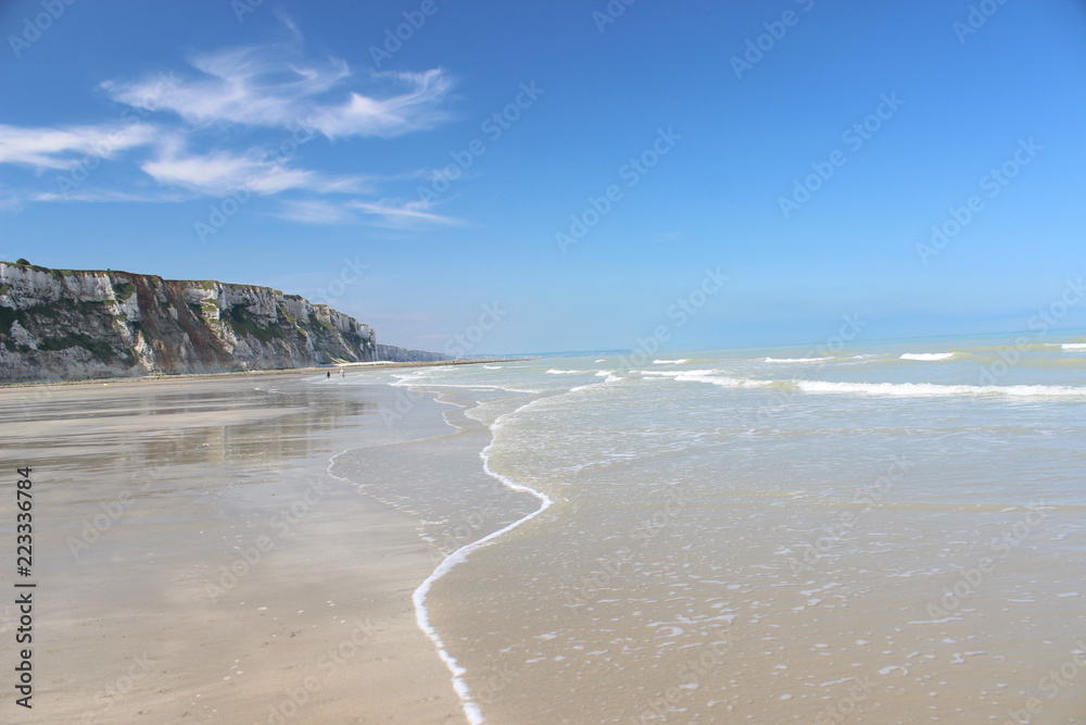 Magnifique visite des plages de saint martin en campagne, Normandie, France