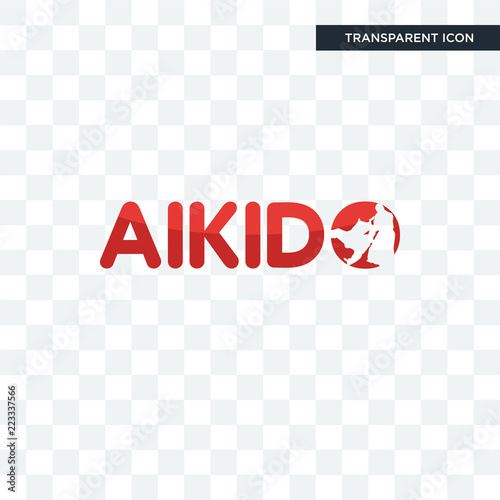 aikido vector icon isolated on transparent background, aikido logo design