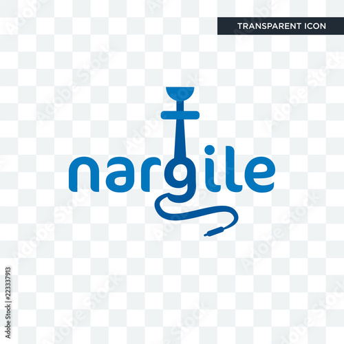 nargile vector icon isolated on transparent background, nargile logo design