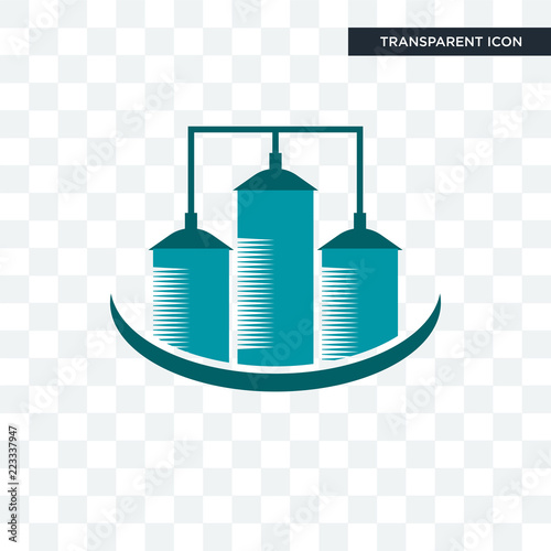silo vector icon isolated on transparent background, silo logo design