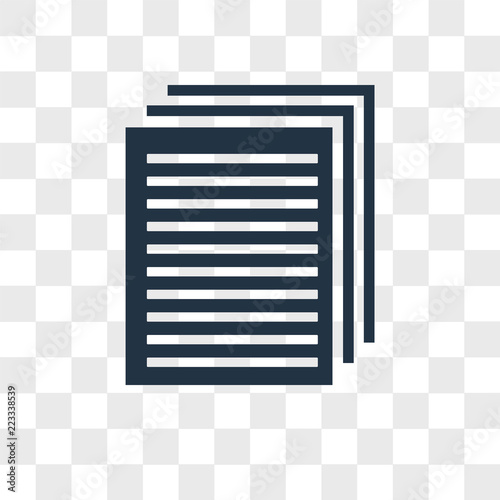 Newspaper vector icon isolated on transparent background, Newspaper logo design