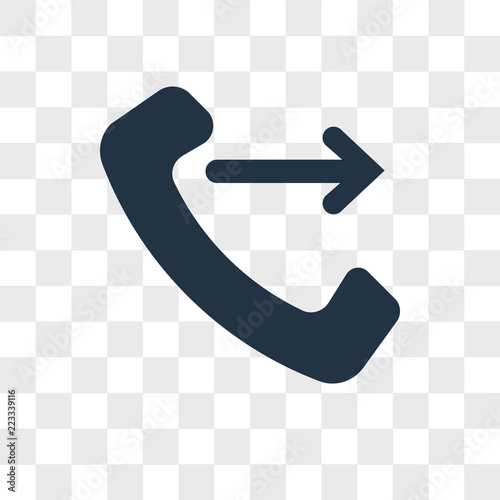 Call vector icon isolated on transparent background, Call logo design
