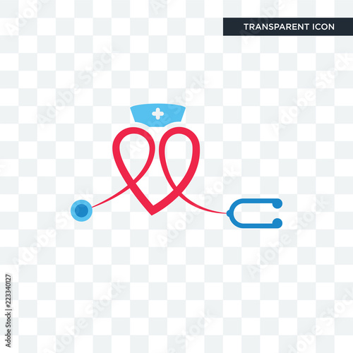 nursing vector icon isolated on transparent background, nursing logo design