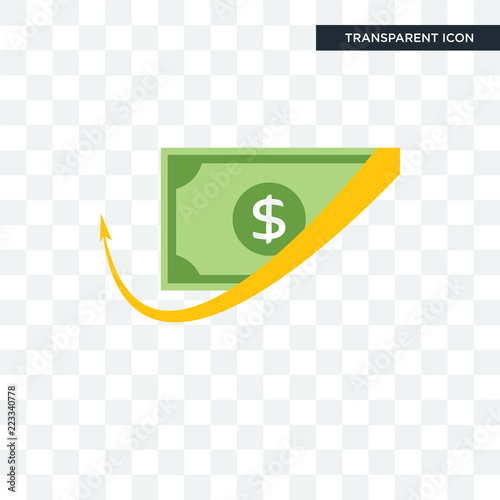 cashback vector icon isolated on transparent background, cashback logo design