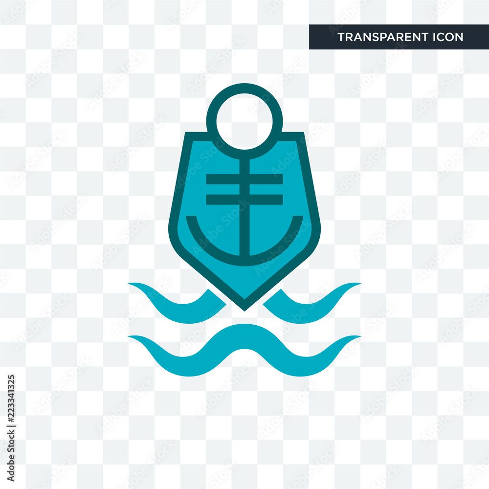 coast guard vector icon isolated on transparent background, coast guard