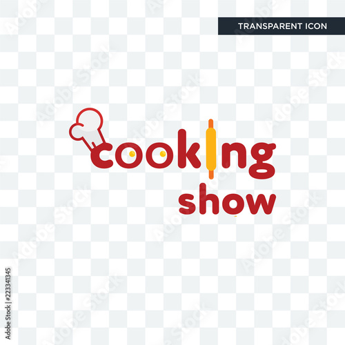 cooking show vector icon isolated on transparent background, cooking show logo design