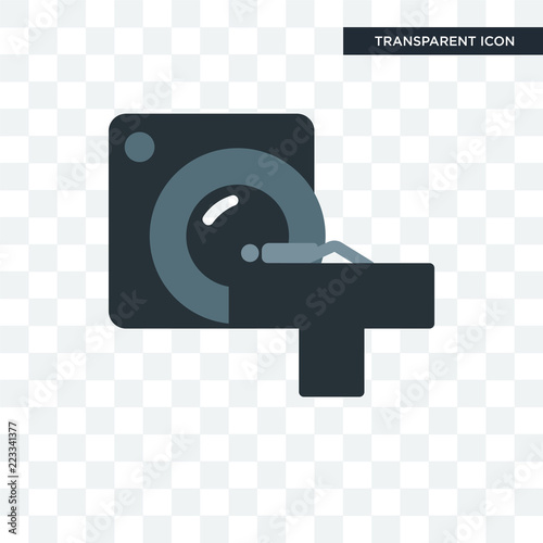 ct scan vector icon isolated on transparent background, ct scan logo design