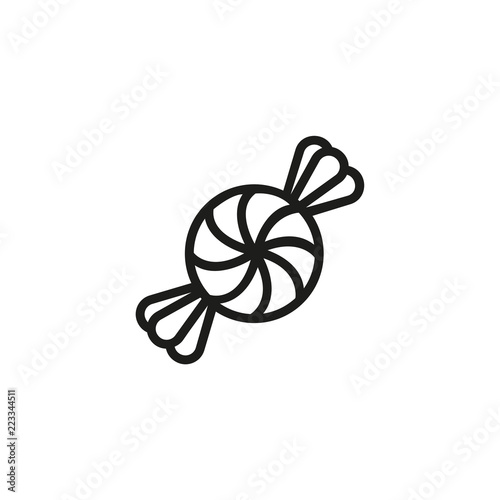 Mint candy line icon. Sweets, Christmas, lollipop. Dessert concept. Holiday concept. Vector illustration can be used for topics like food, celebration, unhealthy eating