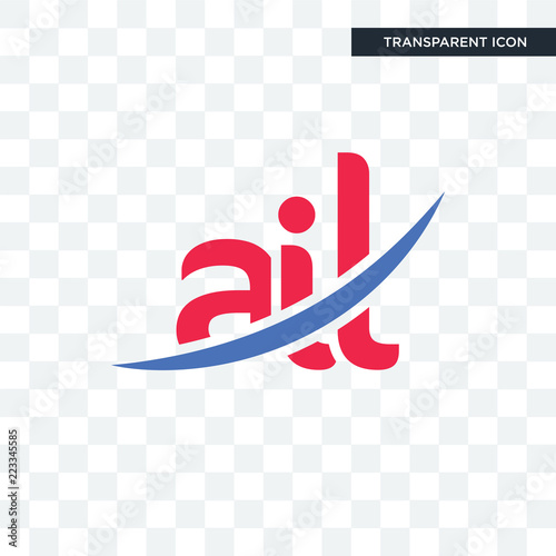 ail vector icon isolated on transparent background, ail logo design