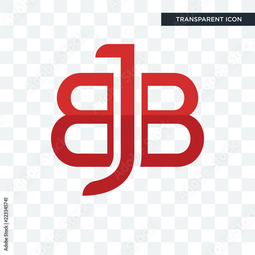 bbj vector icon isolated on transparent background, bbj logo design photo