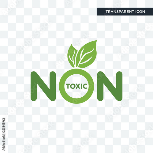 non toxic vector icon isolated on transparent background, non toxic logo design