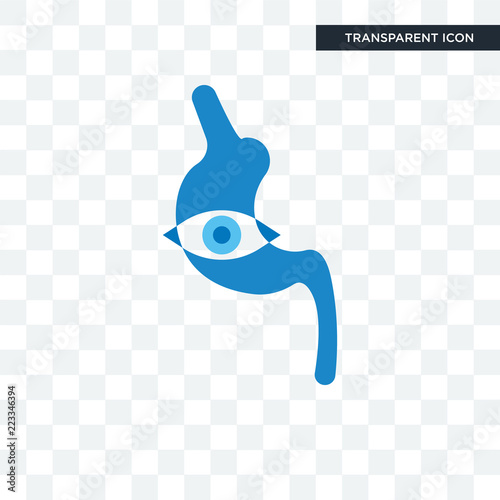 endoscope vector icon isolated on transparent background, endoscope logo design