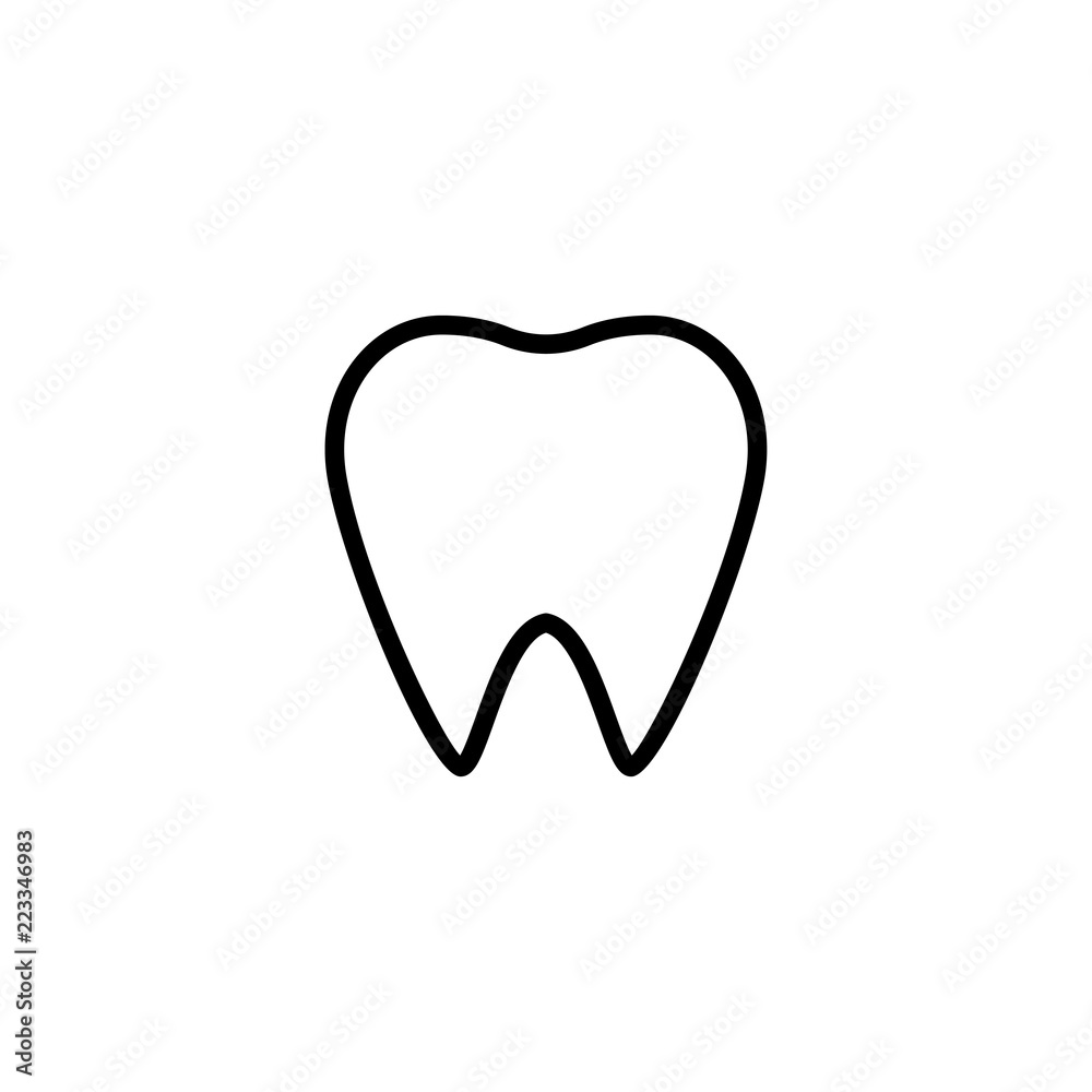 Fototapeta wektor ikona dentystyczna