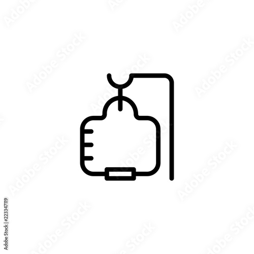saline icon vector