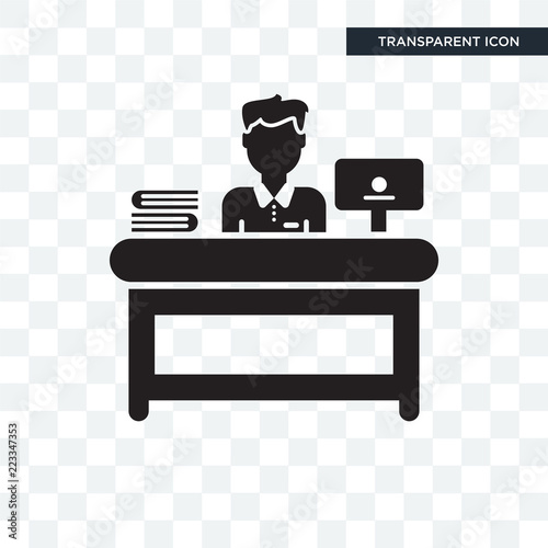 Administrator vector icon isolated on transparent background, Administrator logo design