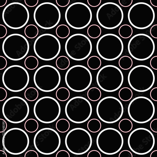 Abstract repeating circle pattern design background - color vector illustration