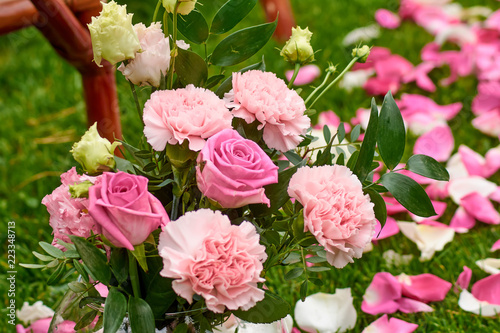 bouquet close-up outdoors