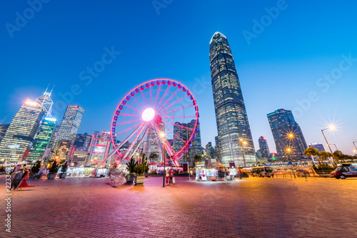 hong kong city at night © karsty