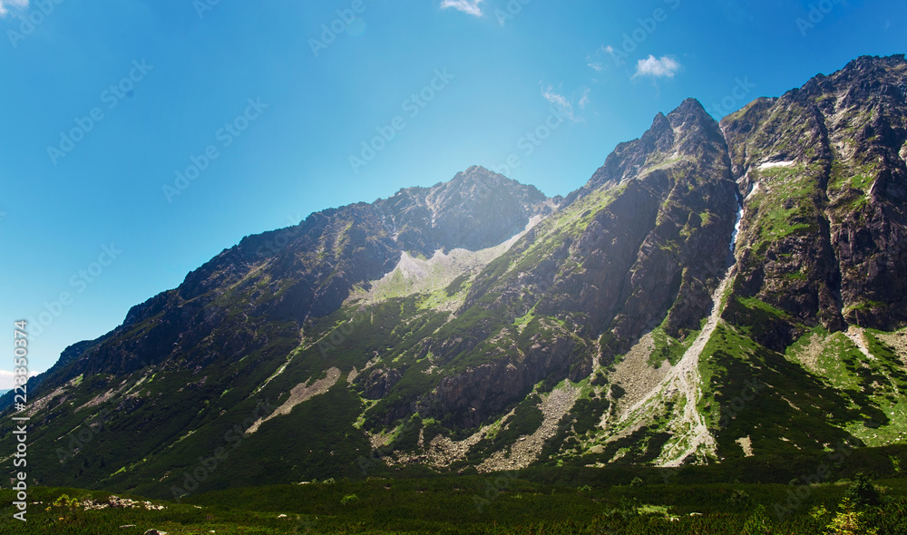 Obraz premium Beautiful mountain landscape High tatras mountains Slovakia