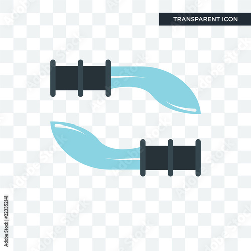 gurkha vector icon isolated on transparent background, gurkha logo design